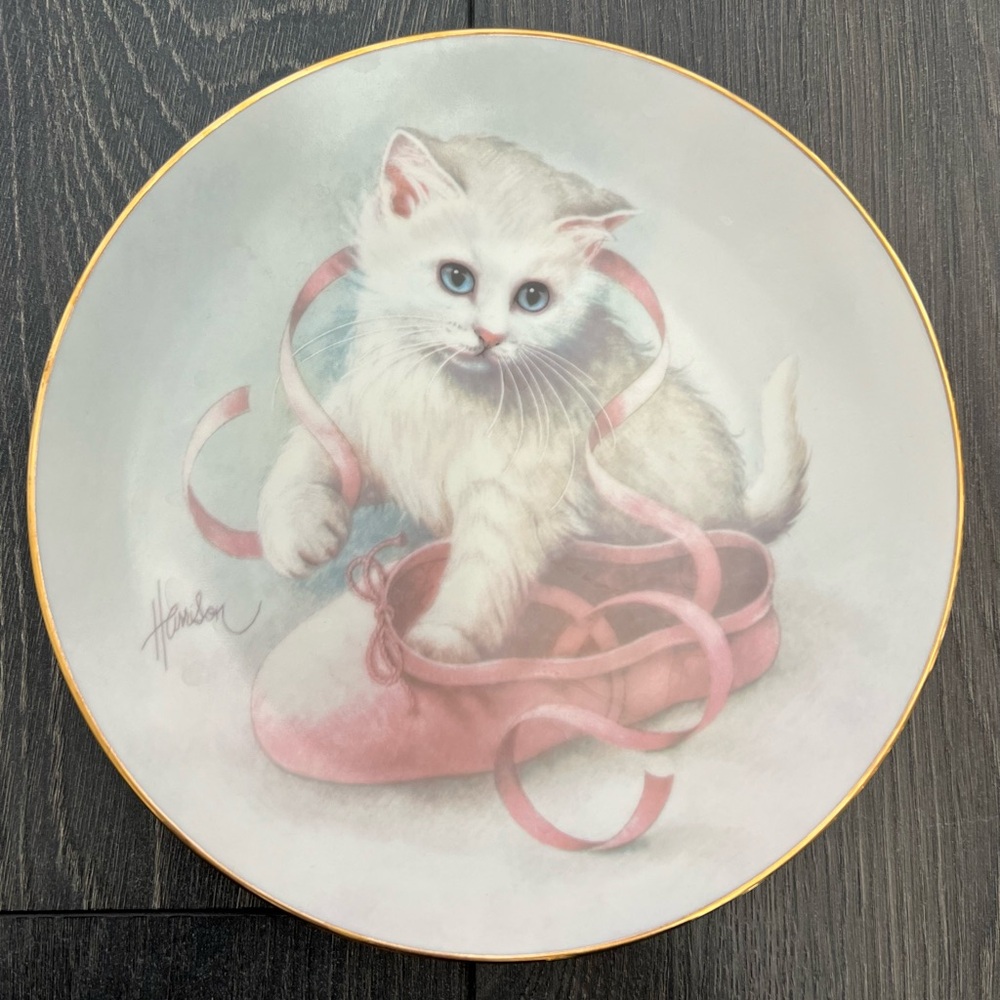 Bob Harrison Curious Kittens Plate
